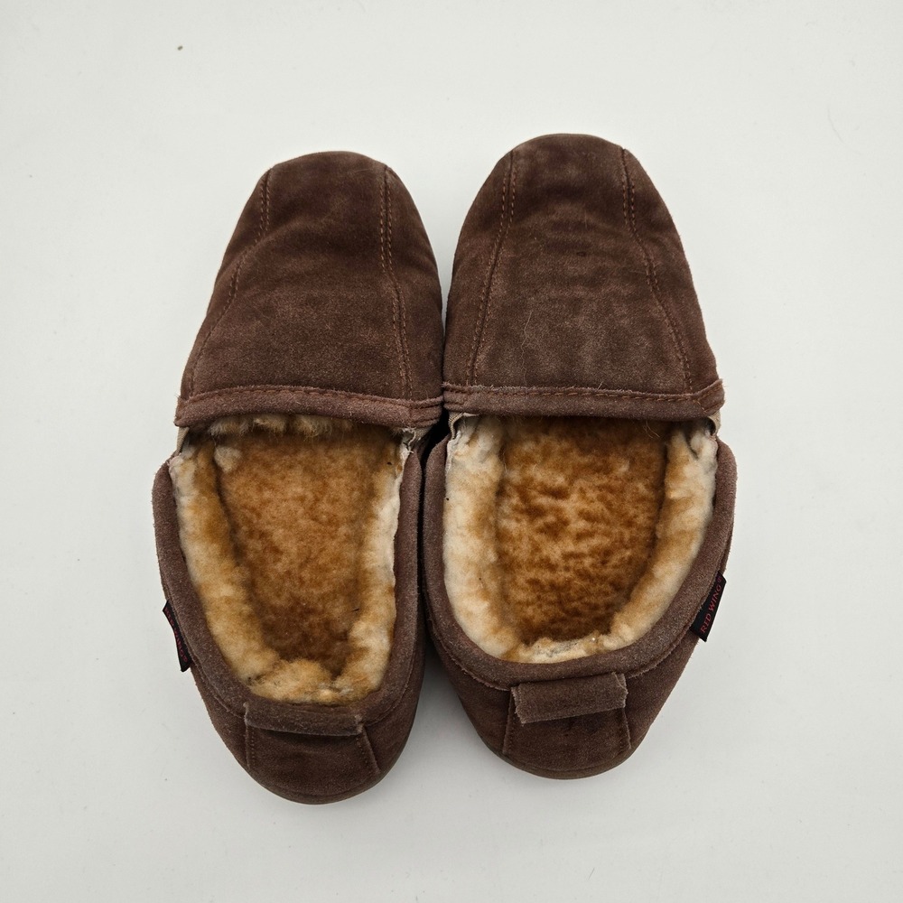 Red Wing Mens Brown Suede Lined Moccasin Slippers 10 M